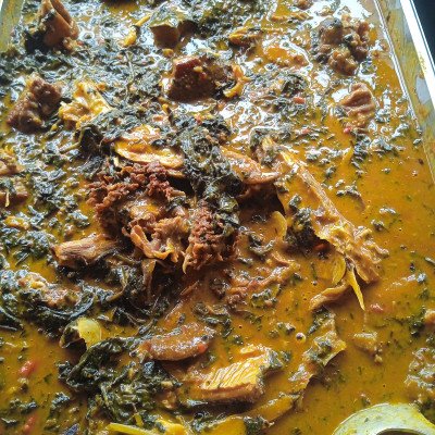 Two swallow with onugbo soup 