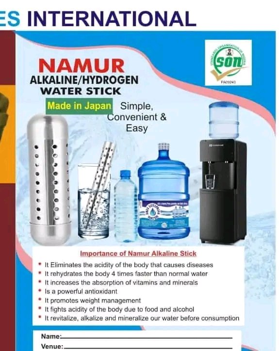 Namur alkaline stick water tre