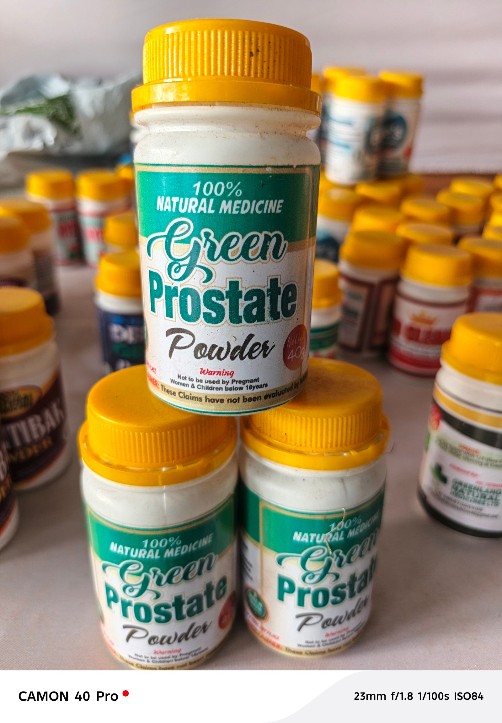 Prostrate powder