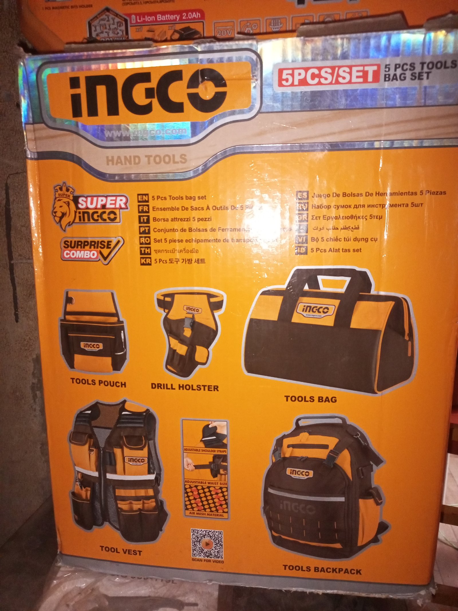 Tools bag set