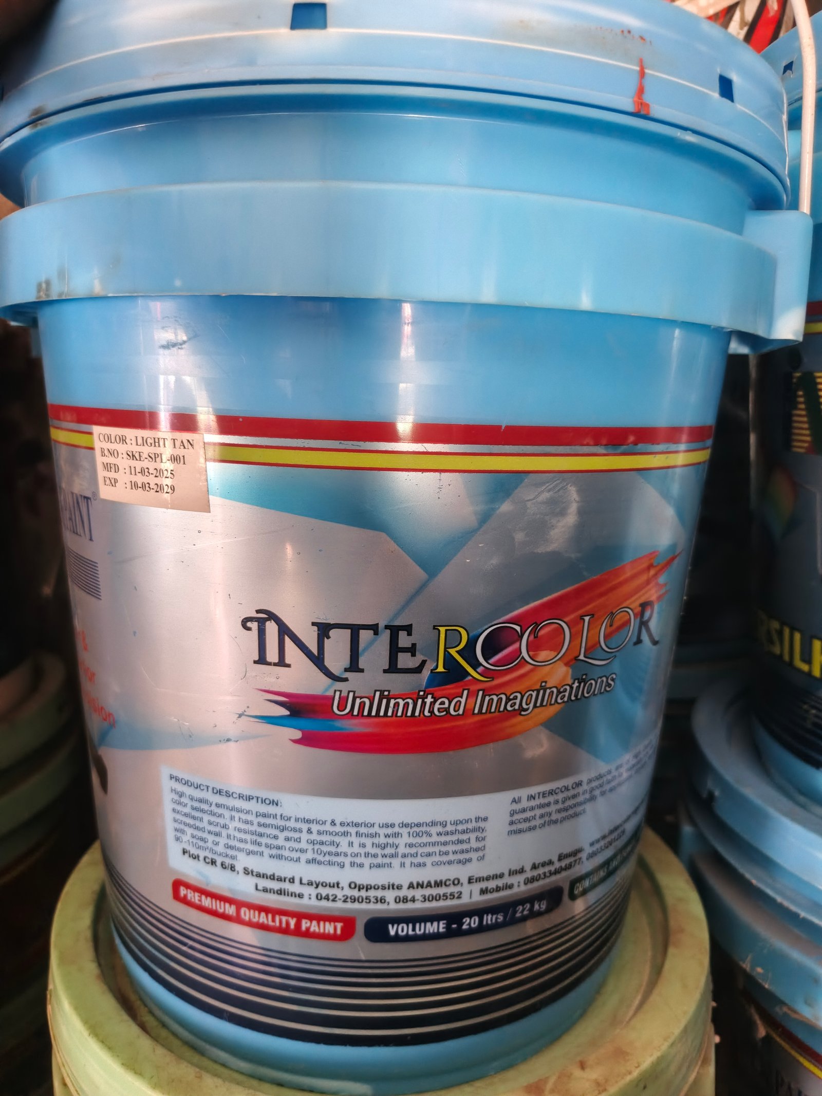 Internal silk paint