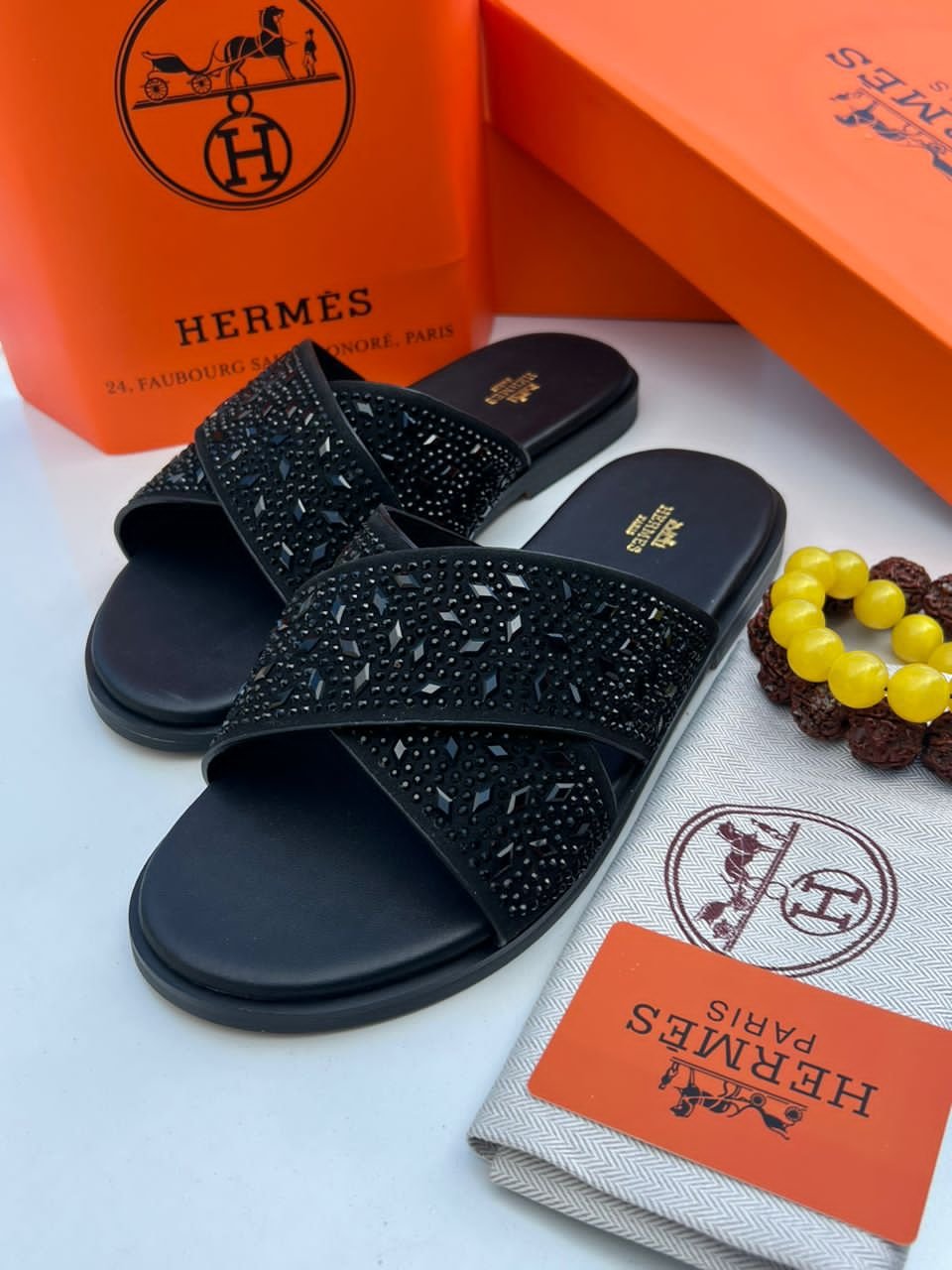 Hermes pam slippers 