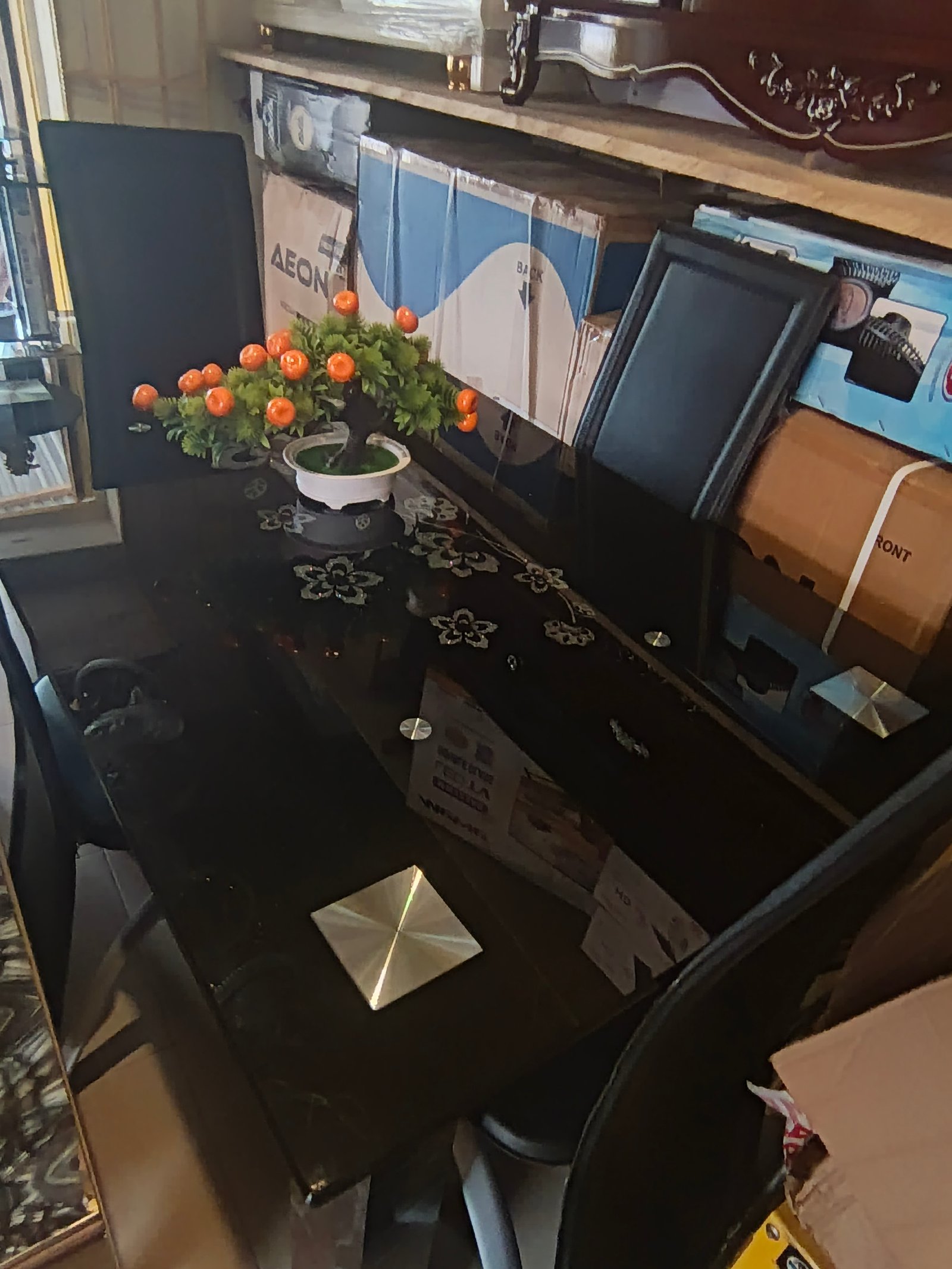 Dinning table and four chairs