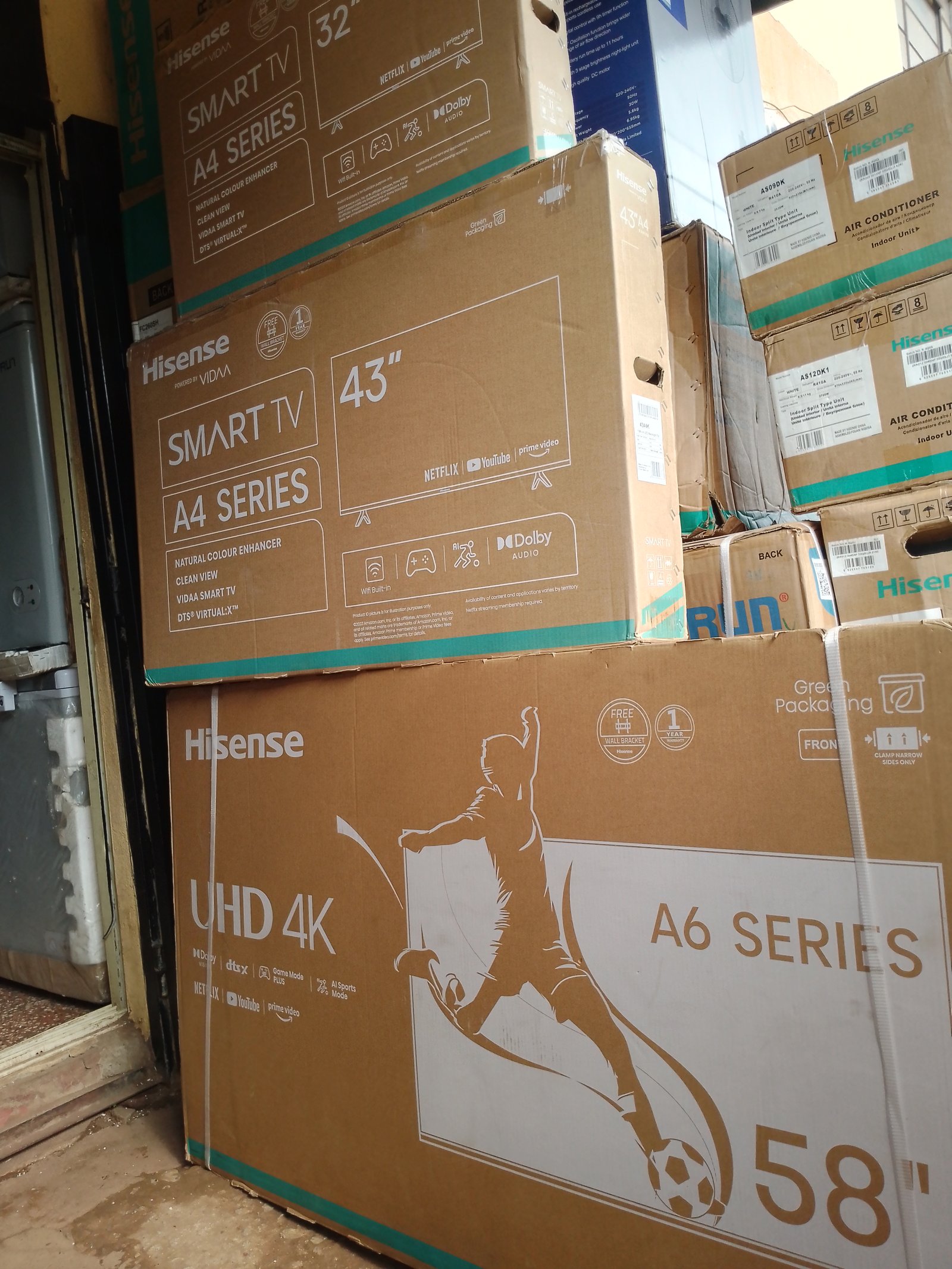 All types, sizes TV