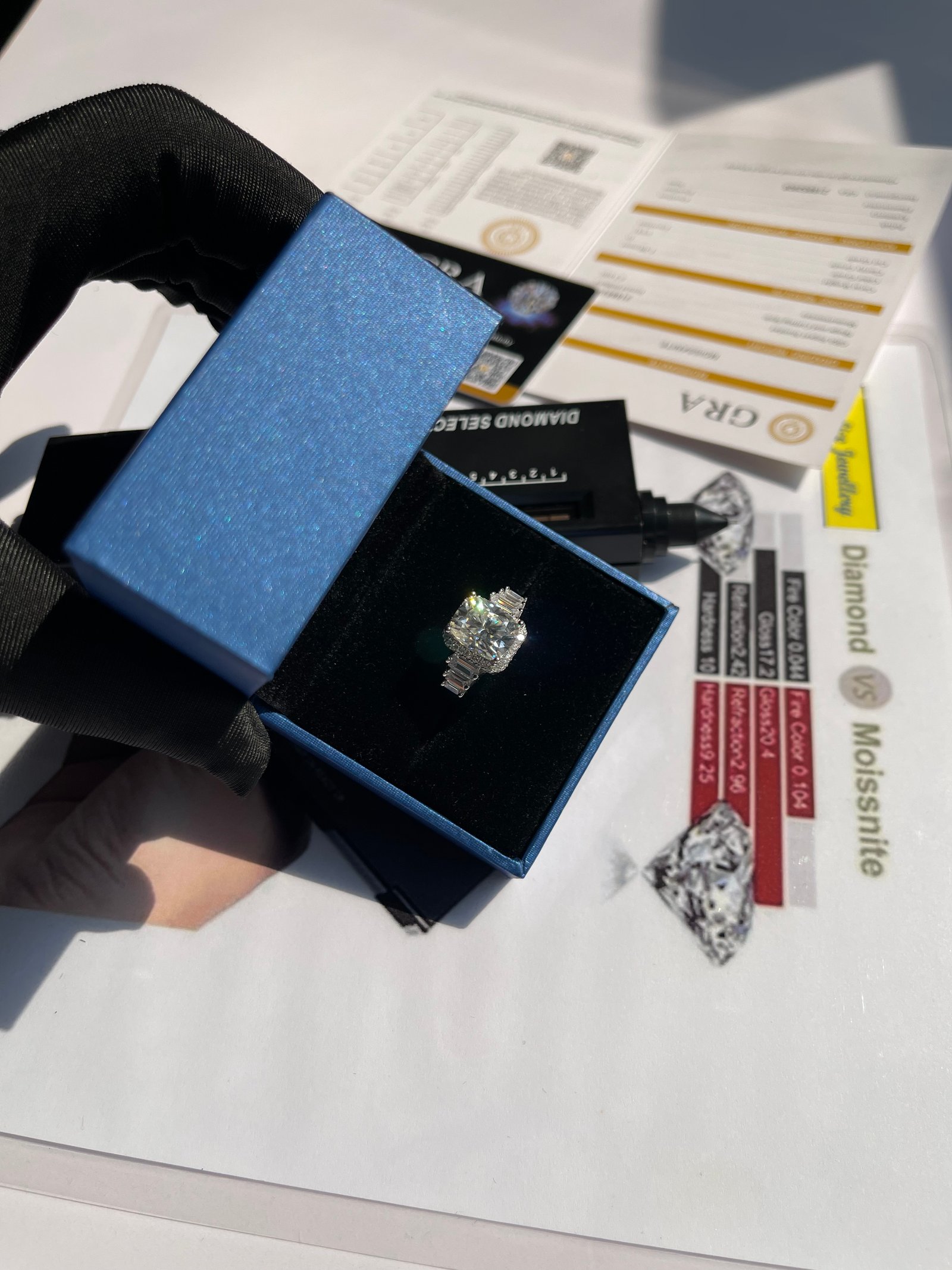 Moissanite Engagement Ring