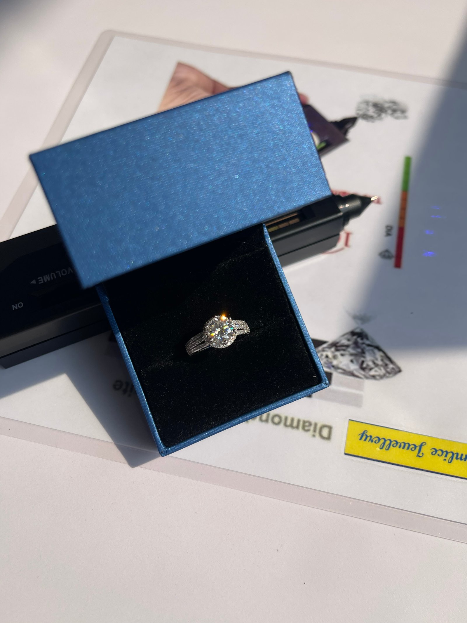 Moissanite Engagement Ring