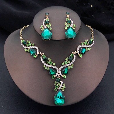 Crystal Necklace & Earring 