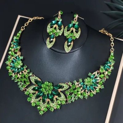 Crystal Necklace & Earring 
