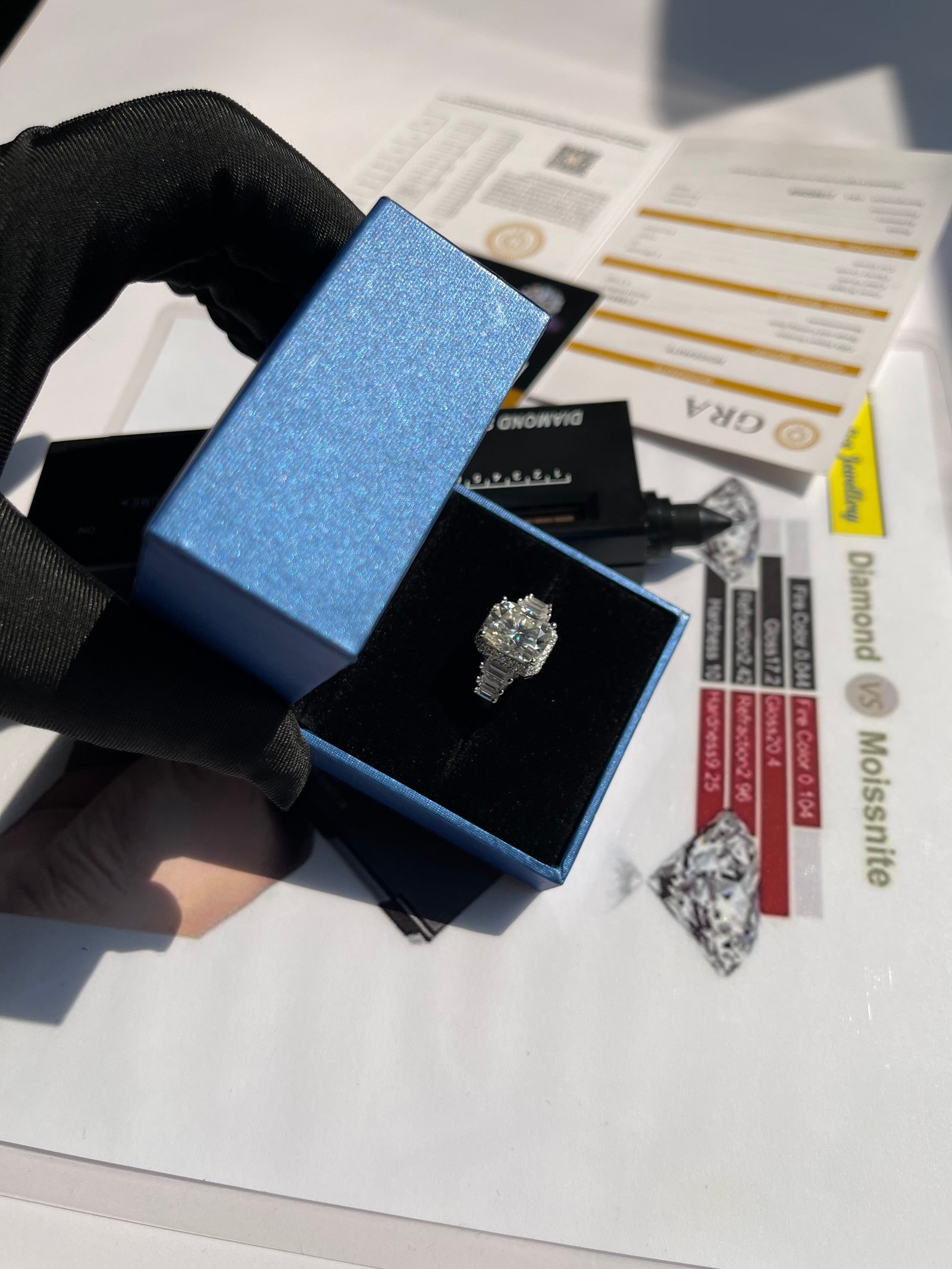 Moissanite Engagement Ring