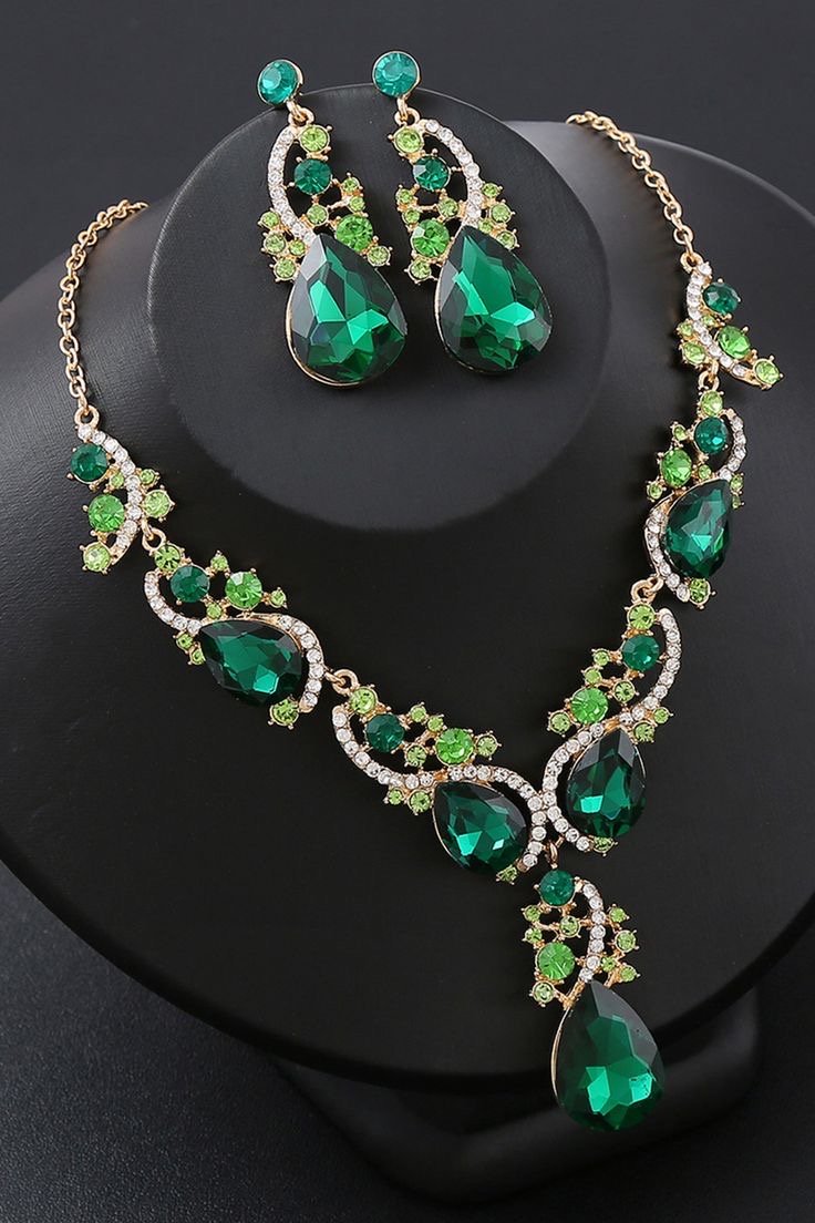 Crystal Necklace & Earring 