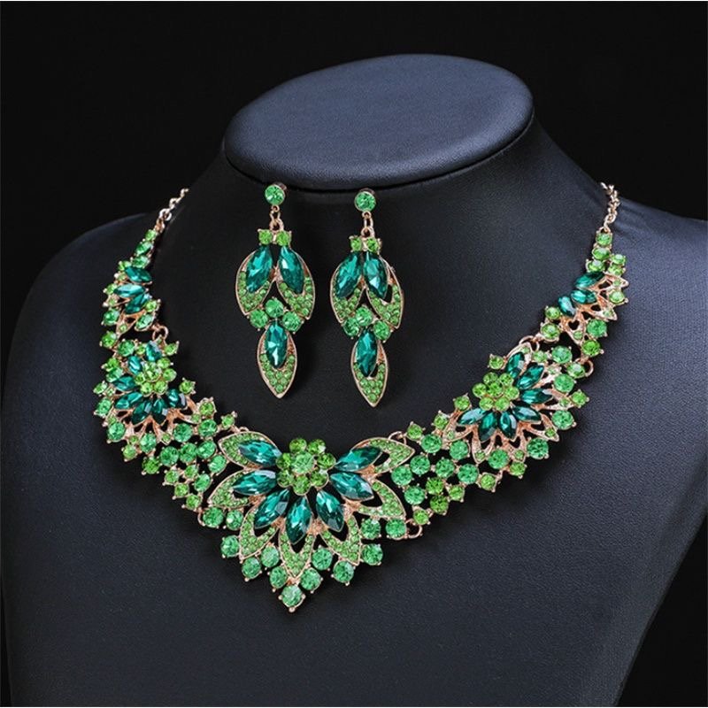 Crystal Necklace & Earring 