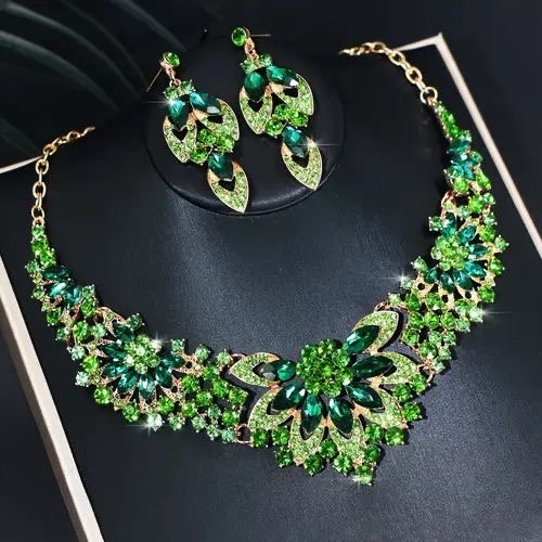 Crystal Necklace & Earring 