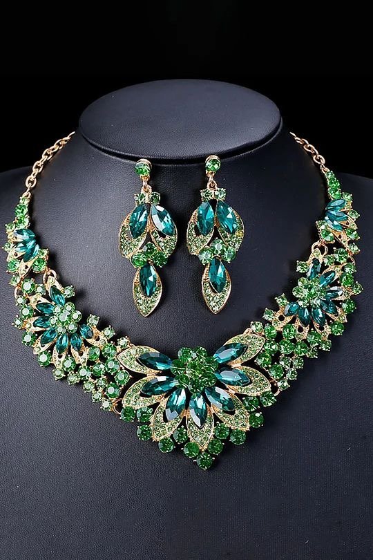 Crystal Necklace & Earring 